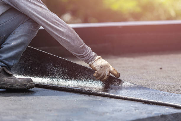 Professional Basement Waterproofing technician working in New Lisbon, IN